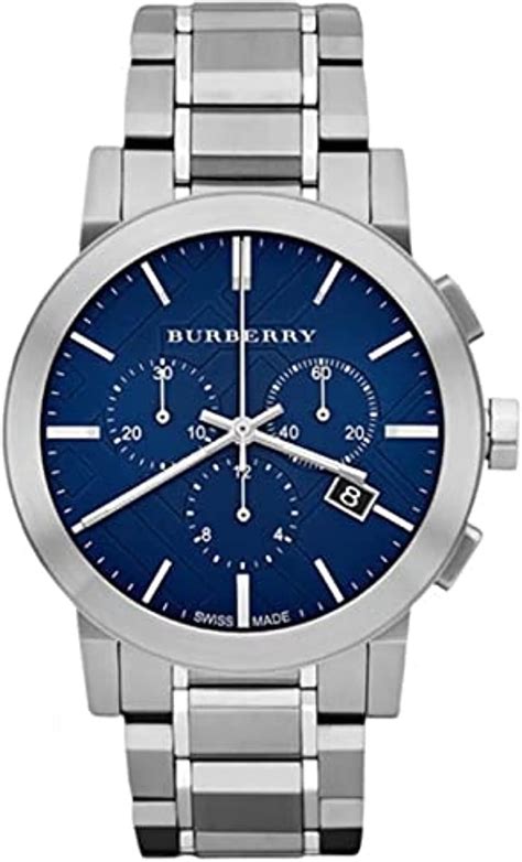 bu9363 burberry|Burberry Men's Watch Chronograph The City 42mm Blue BU9363.